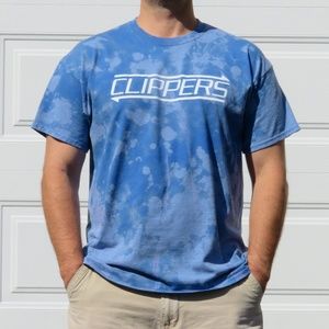 Los Angeles Clippers Splatter Bleach Tee sz XL